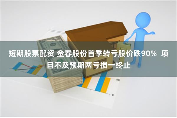短期股票配资 金春股份首季转亏股价跌90%  项目不及预期两亏损一终止